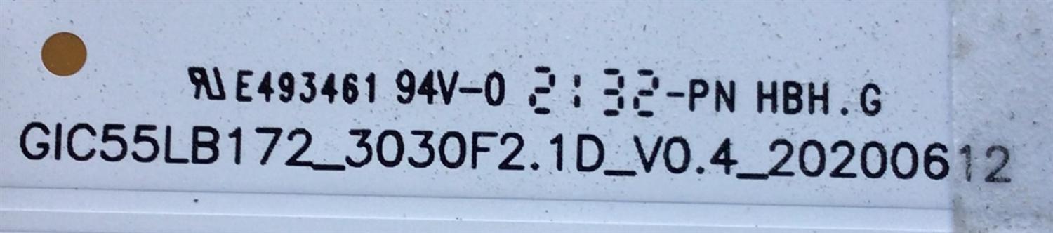 KIT DE LED'S PARA TV TCL ((12 PIEZAS)) / NUMERO DE PARTE GIC55LB172_3030F2.1D_V0.4_20200612 / 4C-LB5508-ZM06J / 4C-LB5508-ZM07J / 4C-LB5508-ZM08J / 210402 / GIC55LB172_3030F2.1D / PANEL LVU550NDJL / DISPLAY ST5461D12-5 VER.2.2 / 55S531 / 55S535 - Imagen 2